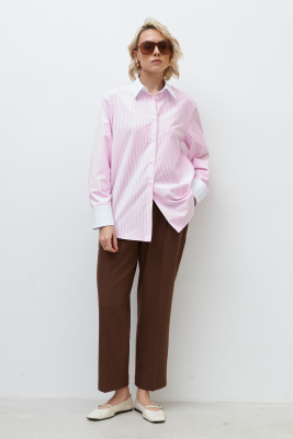 Рубашка CLOXY Розовая полоска