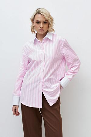 Рубашка CLOXY Розовая полоска